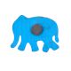 Handcrafted Folk Elephant Wooden Fridge Magnet Kitchen Decor