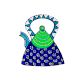 Handmade Folk Tea Kettle Wooden Fridge Magnet Decor