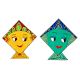 Handmade Folk Kite Wooden Fridge Magnet Kitchen Decor