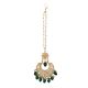 Artisan Made Kundan Chandelier Earrings With Matching Maang Tikka