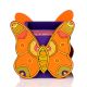 Handcrafted Wooden Butterfly Motif Pen Stand