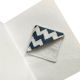 Handmade Corner Style Grey Fabric Dogear Bookmark
