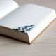 Handmade Corner Style Grey Fabric Dogear Bookmark