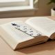 Handmade Printed White Rectangular Fabric Bookmark
