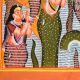 Lord Krishna Dancing on Kaliya Serpent in Traditional Kalighat Art by Artist Sahajan Chitrakar