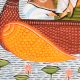 Ganesh & Lakshmi on Lotus Boat Kalighat Paper and Cloth Painting by Artist Sahajan Chitrakar