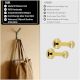 6 Pieces Double Prong Rustic Hooks Antique Cast Iron Hooks