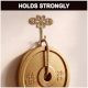 3 Pieces Single Brass Flower Wall Mounted Hook In Antique Finish