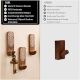Wooden Decorative Adhesive Wall Key And Towel Holder