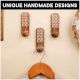 Handcrafted Wooden Adhesive Wall Hook