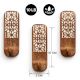 Wooden Handmade Brown And White Adhesive Wall Hook