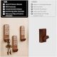 Wooden Handmade Brown And White Adhesive Wall Hook