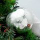 Round Antique Silver Mercury Glass Christmas Ornament
