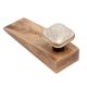 2 Pieces Light Grey Square Ceramic Wooden Door Stopper