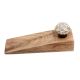 2 Pieces Grey Hexagon Small Ceramic Wooden Door Stopper