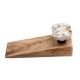 2 Pieces Golden Leaf Bird Square Ceramic Wooden Door Stopper