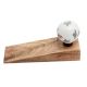 2 Pieces Golden Leaf Big Ceramic Round Wooden Door Stopper