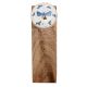 2 Pieces Blue Golden Firefly Pattern Flat Ceramic Wooden Door Stopper