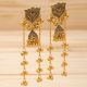 Handcrafted Kashmiri-Inspired Gold Tone Jhumka Earrings