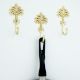 Handmade Golden Palm Tree Iron Wall Hooks-3 Pieces