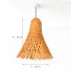 Handmade Bamboo Bell Shape Pendant Lamp