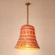 Handcrafted Bamboo Pink Woven Pendant Lamp