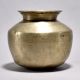 Antique White Metal Holy Water Pot for Vintage Collection