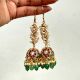 Handmade Brass Metal Jewellery Pearl Drop Jhumka Earrings