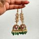 Handmade Brass Metal Jewellery Pearl Drop Jhumka Earrings