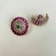 Handmade Brass Metal Jewellery Sun Moon Stud Earrings