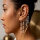 Handcrafted Metal Wire Seed Bead Ear Cuff