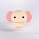 Handcrafted Pine Wood Elephant Face Knob