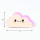 Handcrafted Pine Wood Pink Cloud Knob