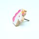 Handmade Pine Wood Pink Unicorn Knob for Kids Furniture