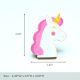 Handmade Pine Wood Pink Unicorn Knob for Kids Furniture