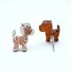 Handmade Acacia Wood Zebra Knob for Kids Furniture