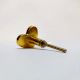 Pink Handmade Brass Heart Knob