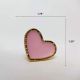 Pink Handmade Brass Heart Knob