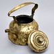 Vintage Brass Kettle with Handle from Gujarat for Decor