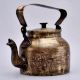 Hand Crafted Brass Kettle for Decoration in Gujarati Art