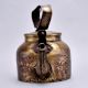 Hand Crafted Brass Kettle for Decoration in Gujarati Art