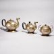 Handcrafted Finest Brass Kettle Set of 3 in Vintage Finish for Decor