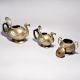 Handcrafted Finest Brass Kettle Set of 3 in Vintage Finish for Decor