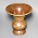 Vintage Handcrafted Brass Kolambi with Classic Flared Rim