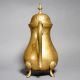 Vintage Handcrafted Brass Lidded Pouring Pot