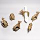 Handmade Vintage Brass Bull Napkin Holder in Set of 6