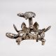 Vintage Finish Metal Bindi Box for Home Decoration