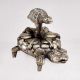 Vintage Finish Metal Bindi Box for Home Decoration
