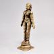 Hand Crafted Brass Standing Lady Figure in Vintage Finish