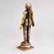 Hand Crafted Brass Standing Lady Figure in Vintage Finish